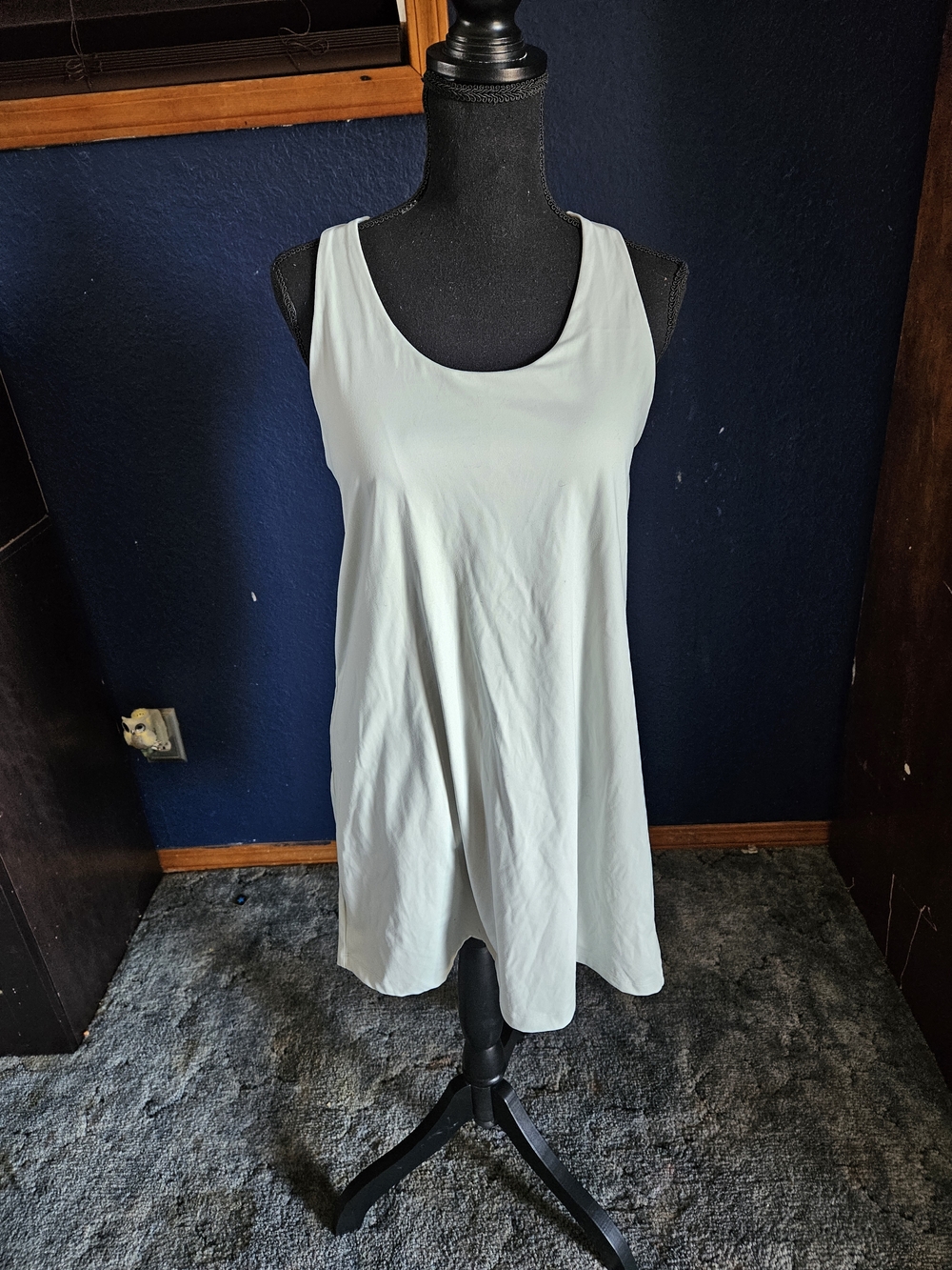 CALIA by Carrie Underwood Pale Blue Sleeveless Scoop Neck Mini Tennis dress